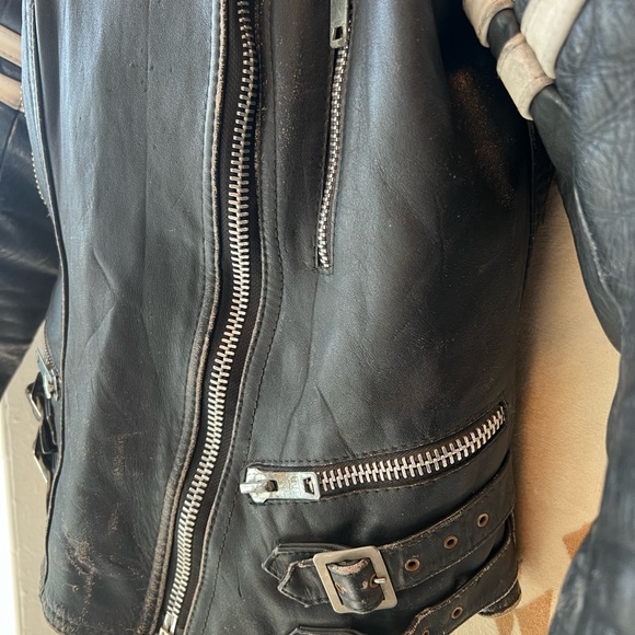 Vintage Leather Jacket - Erel Hamburg Size 40. Perfectly worn in. - Picture 3 of 17